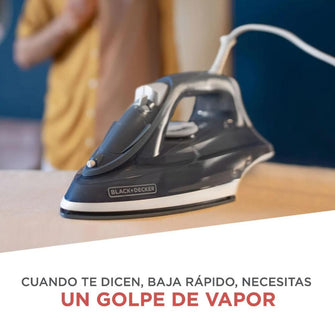 Plancha de Ropa Black & Decker Vapor Irbd300 Trueglide, Azul