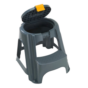 Escalesilla con Tapa Organizadora Gris