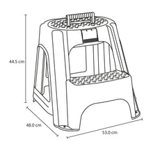 Escalesilla con Tapa Organizadora Gris