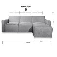 Sofa Central Conector Sistema Living (77X60X75) Gris Menphis