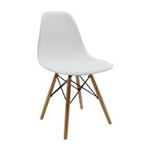 Silla Eames Patas En Madera para comerdor, sala, restaurante - Blanca