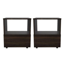 Combo para Habitación Tenesis, Incluye Cama - Colchón - Dos Mesas de Noche y Repisa