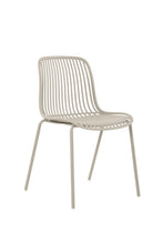 Set de 4 Sillas Barcelona, Color Blanco, con Espaldar en Líneas Diseño Moderno