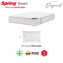 Colchón Spring Smart 100X190 Gratis Set Almohada Siliconada