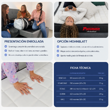 Colchón Orthopack BTU 140X190 Doble, Color Blanco