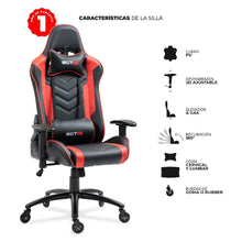 Combo Gamer, Incluye Escritorio Wengue y rojo y Silla Gamer