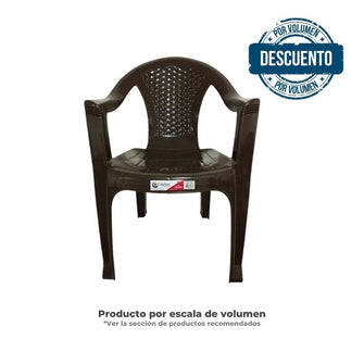 Silla Liberty con brazos Wengue