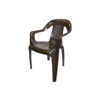 Silla Oceanía con Brazos Peletizada (Espaldar Ratan)Azul oscuro