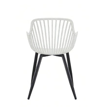 Set de 4 Sillas Victoria, Blanco, con Espaldar Minimalista y Diseño Moderno