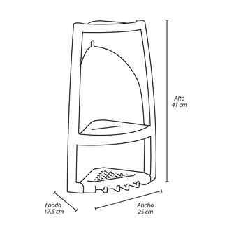 Esquinero para Baño Taupe