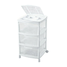 Gavetero Grande con 3 Gavetas y Tapa Organizadora Blanco
