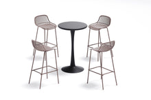 Butaco para Barra Tulum, Color Taupe, Diseño Moderno