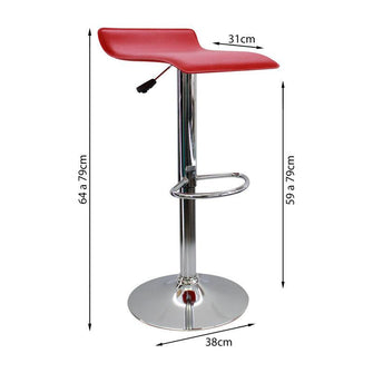 Silla wave Bar - Rojo