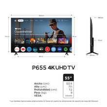 Televisor TCL 55" Pulgadas 55P655 4K UHD