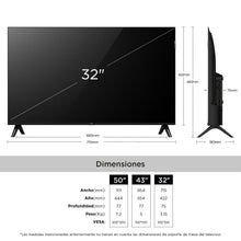 Televisor TCL 32" S5K FHD QLED, Negro