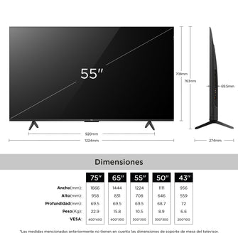 Televisor TCL 55" 55P7K QLED 4K UHD