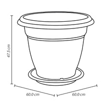 Matera Redonda 60 cm con Plato Terracota