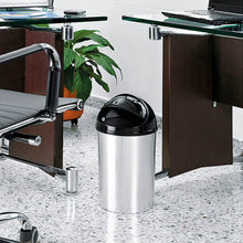 Papelera Tapa Móvil 10 Litros In Mold Negro