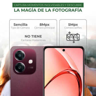 Celular 4G Oppo A20 128GB, Rojo