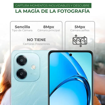 Celular 4G OPPO A20 128GB, Azul