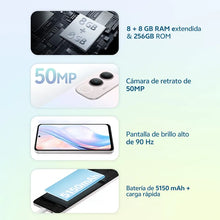 Celular 4G Vivo Y19s Pro 256GB y Audifonos Silver, Negro