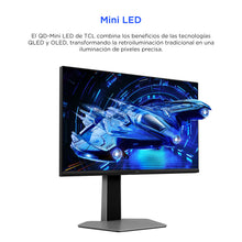 Monitor TCL Gamer 27" Pulgadas g64 QHD Miniled, Negro