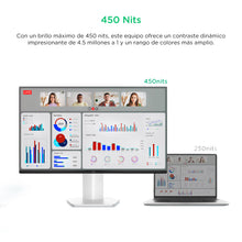 Monitor TCL 24" Pulgadas g54 FHD Miniled Plano, Blanco