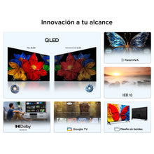 Televisor TCL 50" S5K FHD QLED, Negro