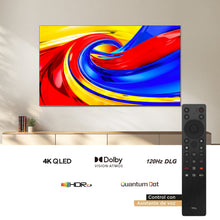 Televisor TCL 75" Pulgadas 75P7L 4K-UHD QLED, Negro