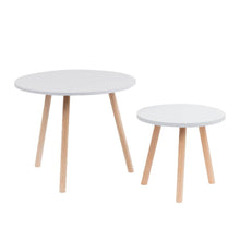 Set X 2 Mesas De Centro Eco 40x45x45cm Blanca