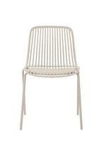 Set de 2 Sillas Barcelona, Color Blanco, con Espaldar en Líneas Diseño Moderno