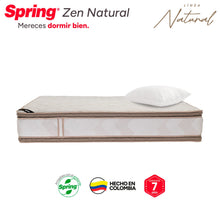 Colchón Spring Zen Natural Sencillo 100X190 cm Gratis Almohada Siliconada