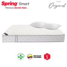 Colchón Spring Smart 140X190 Gratis Set Almohadas Siliconadas