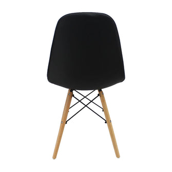 Silla Botones Eames Acolchada - Negra