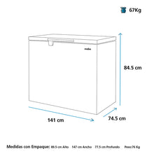 Congelador Horizontal de 430 Litros Mabe Blanco