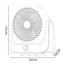Ventilador Cyclonik Kalley K-Vmcu7B, Color Blanco