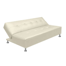 Sofa Cama Mauro Cuero Sintetico, Color Beige