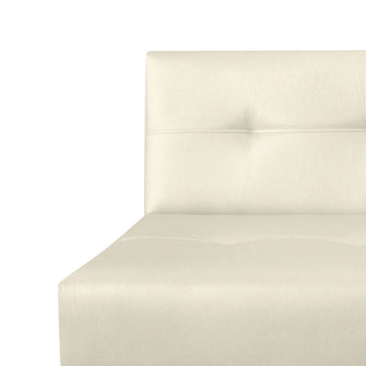 Sofa Cama Mauro Cuero Sintetico, Color Beige