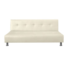 Sofa Cama Mauro Cuero Sintetico, Color Beige