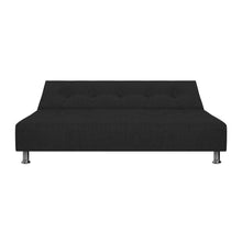 Sofa Cama Mauro Tela, Color Negro