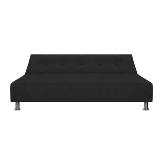 Sofa Cama Mauro Tela, Color Negro