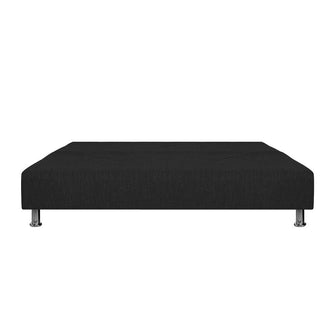 Sofa Cama Mauro Tela, Color Negro