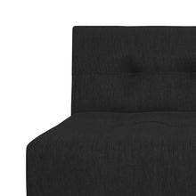 Sofa Cama Mauro Tela, Color Negro