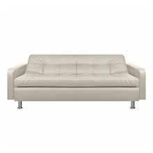 Sofa Cama Sofhie Cuero Sintetico, Color Beige