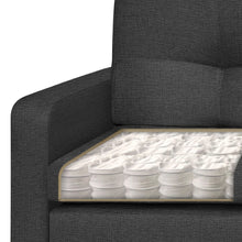 Sofa Cama Sofhie Tela, Color Gris Oscuro