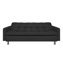 Sofa Cama Sofhie Tela, Color Negro