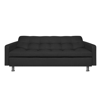 Sofa Cama Sofhie Tela, Color Negro