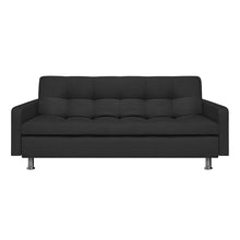 Sofa Cama Sofhie Tela, Color Negro