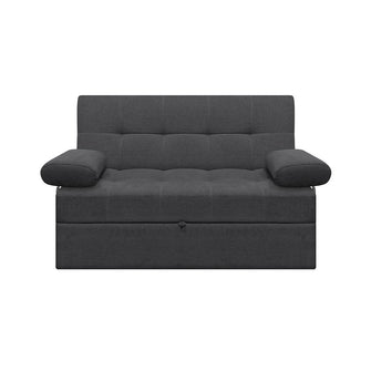 Sofa Cama Angela Con Brazos Antifluido, Color Gris