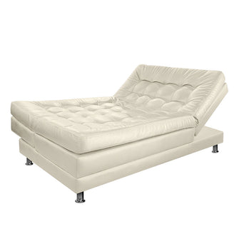 Sofa Cama Multifuncional Euro Cuero Sintetico, Color Beige